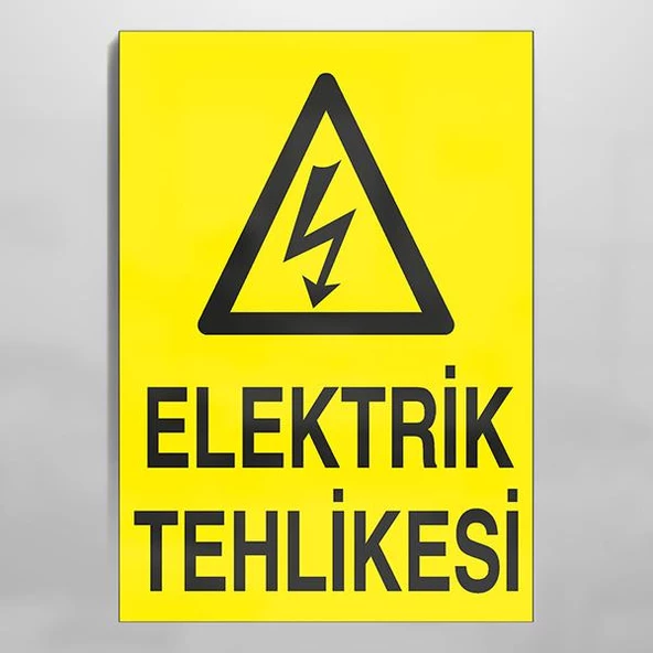Elektrik Tehlikesi Uyarı Levhası