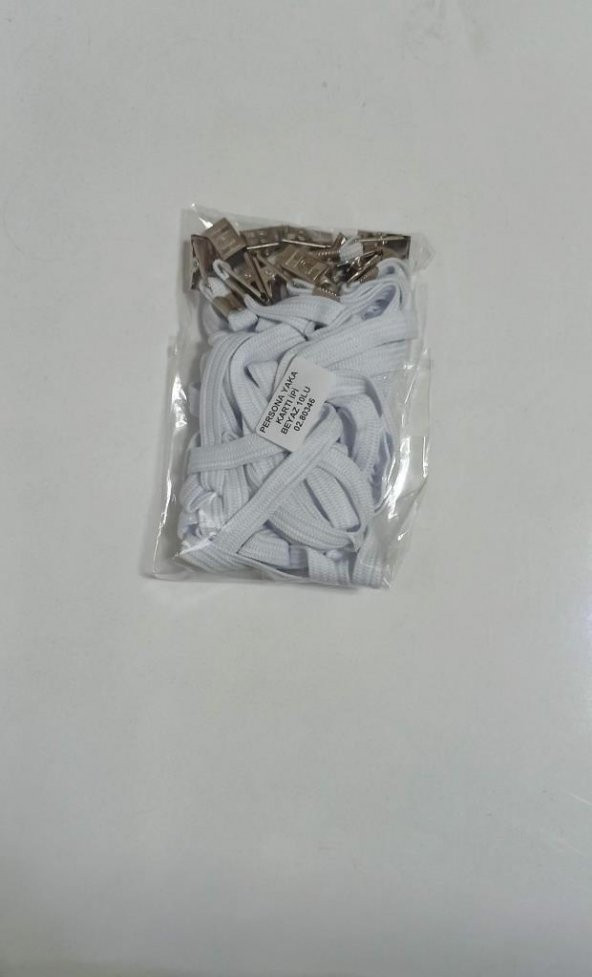 PERSONA YAKA KARTI IPI YASSI ORGU BEYAZ 10 LU - 2