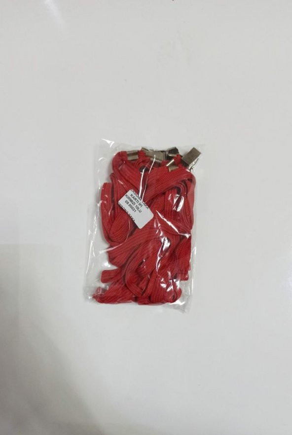 PERSONA YAKA KARTI IPI YASSI ORGU KIRMIZI 10 LU - 2