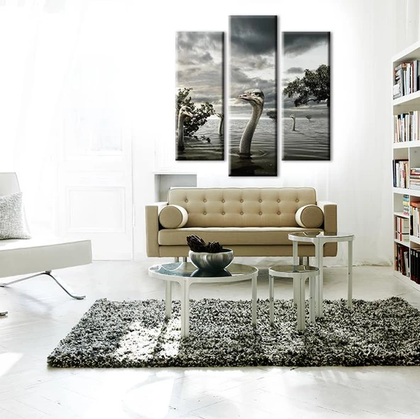 Göldeki Ördekler Kanvas Tablo - 2