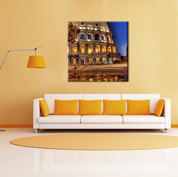 İtalya Tarihi Manzara Kanvas Tablo - 2