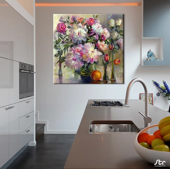 Çiçekler Kanvas Tablo - Resim 2