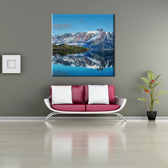 Karlı Dağlar Kanvas Tablo - Resim 2