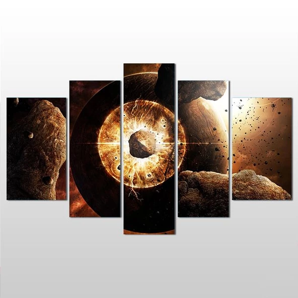 Gökyüzü Ufalanan Taşlar Kanvas Tablo ürün görseli 1