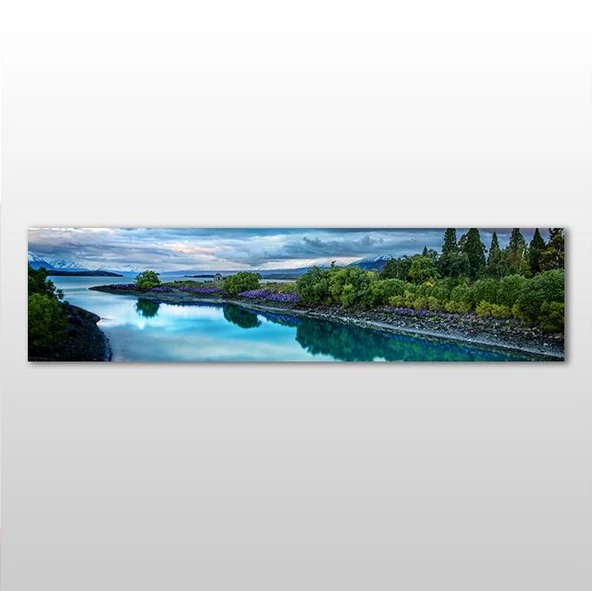 Akarsu Ve Doğa Kanvas Tablo