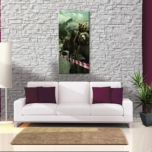 Ayılar Kanvas Tablo - Resim 2