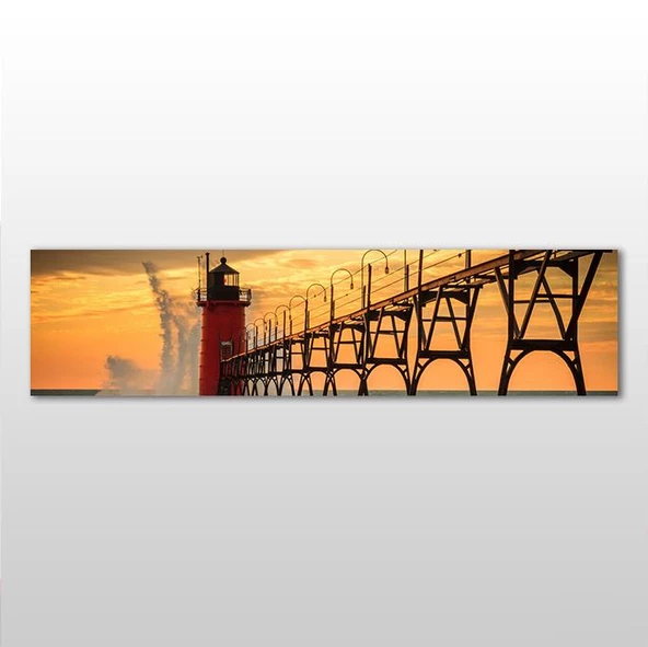 Deniz Feneri İskele Kanvas Tablo ürün görseli 1