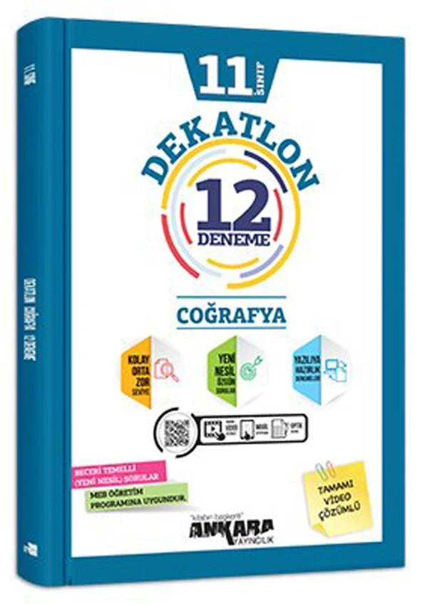 Ankara 11.Sınıf Coğrafya Dekatlon Denemeleri (12 Adet)