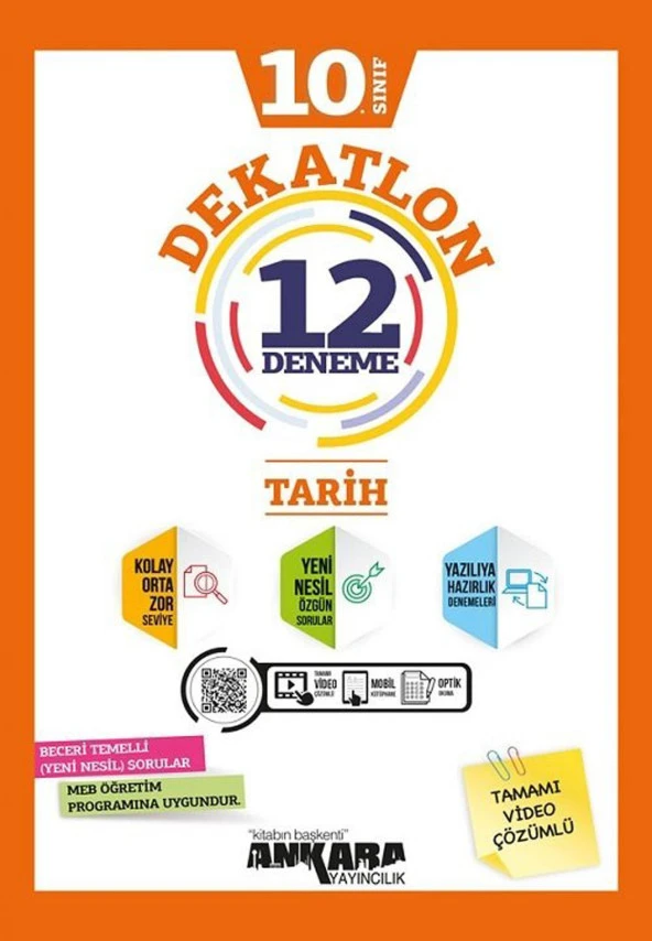 Ankara 10.Sınıf Dekatlon Tarih 12 Deneme