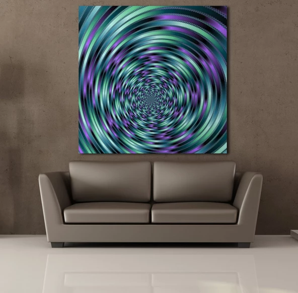 DERİNLİK RENKLERİ KANVAS TABLO - Resim 2