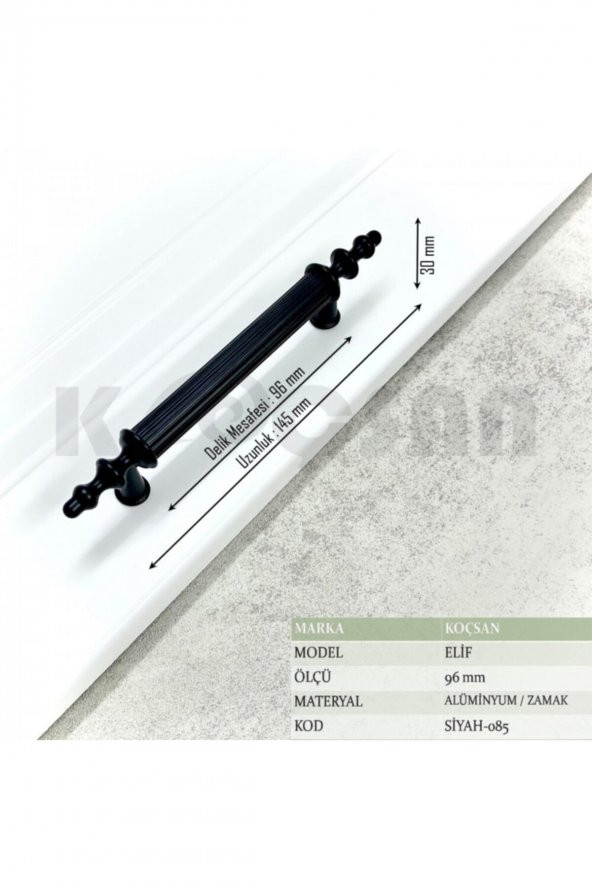 Kulp Country Mutfak Dolap Çekmece Mobilya Kulbu - 96 Mm