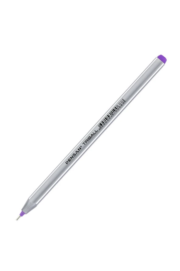 Pensan Tükenmez Kalem Triball 1.0 MM Bilye Uç Violet (Mor) 12 Li (1 Paket 12 Adet) - 2