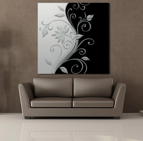 ÇİÇEKLİ MOTİF DESENLER KANVAS TABLO - 2