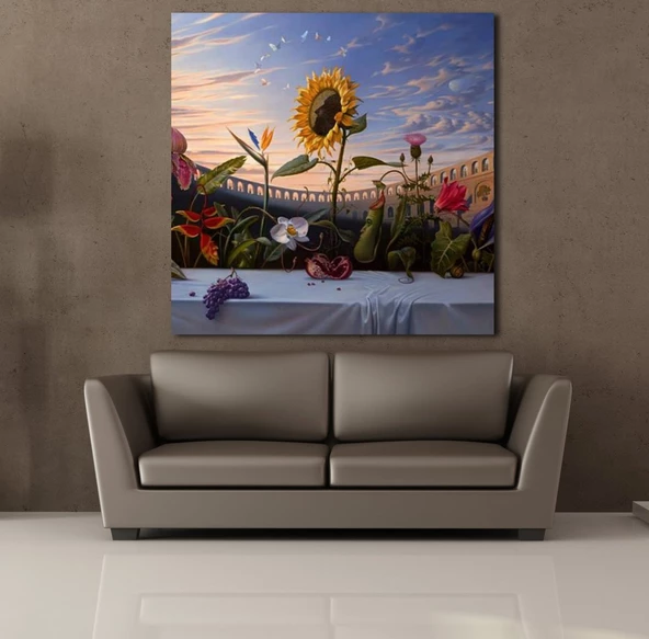 ÇİÇEKLER KANVAS TABLO - Resim 2