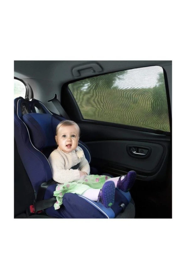 Araba Araç Yan Cam Perdesi Güneşlik Gölgelik Güneş Koruyucu Çocuk Ve Bebekler Için Arka Koltuk Perde 2 Adet - Resim 6