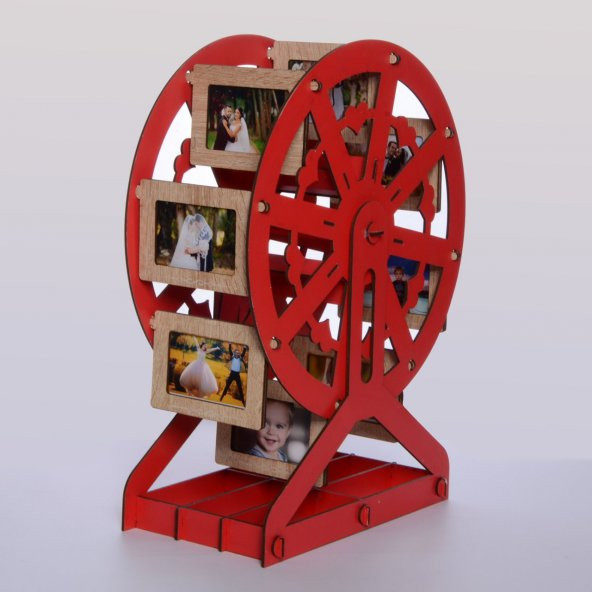 AHŞAP KIRMIZI RENK DEĞİRMEN RESİM ÇERÇEVE - 2