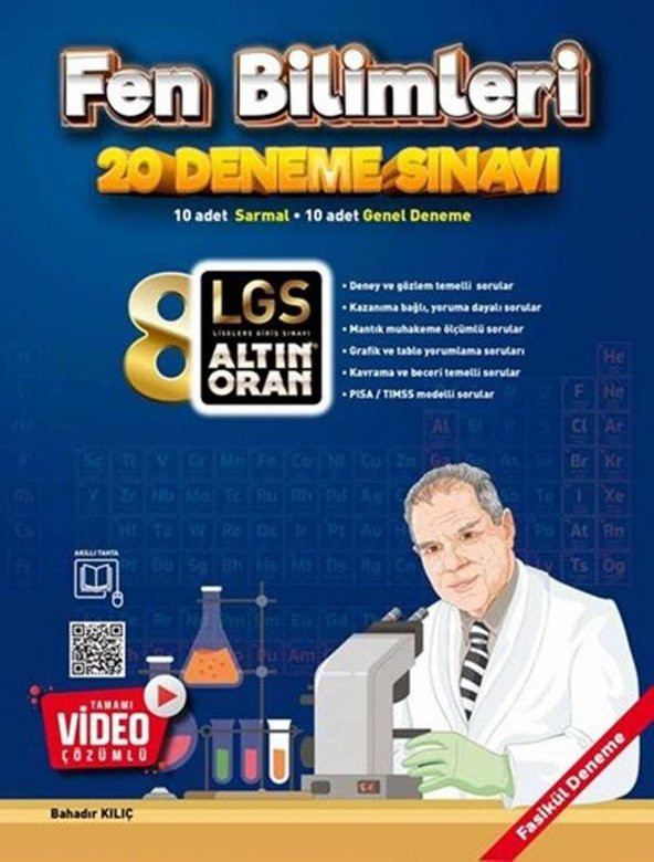 Altın Oran 8.Sınıf Fen Bilimleri Tamamı Video Çözümlü 20 Deneme