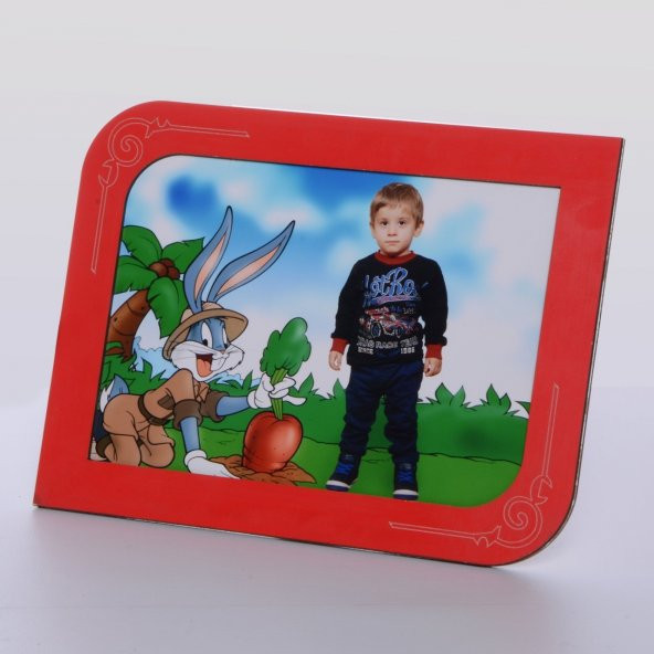 AHŞAP KIRMIZI RENK RESİM ÇERÇEVE 10*15 - 3