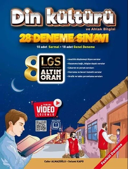 Altın Oran 8.Sınıf Din Kültürü Ve Ahlak Bilgisi Tamamı Video Çözümlü 20 Deneme