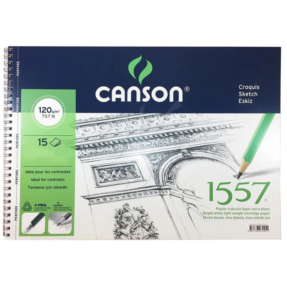Canson Fcn120153550 Resim Defteri 120Gr 35*50 (1 Adet)