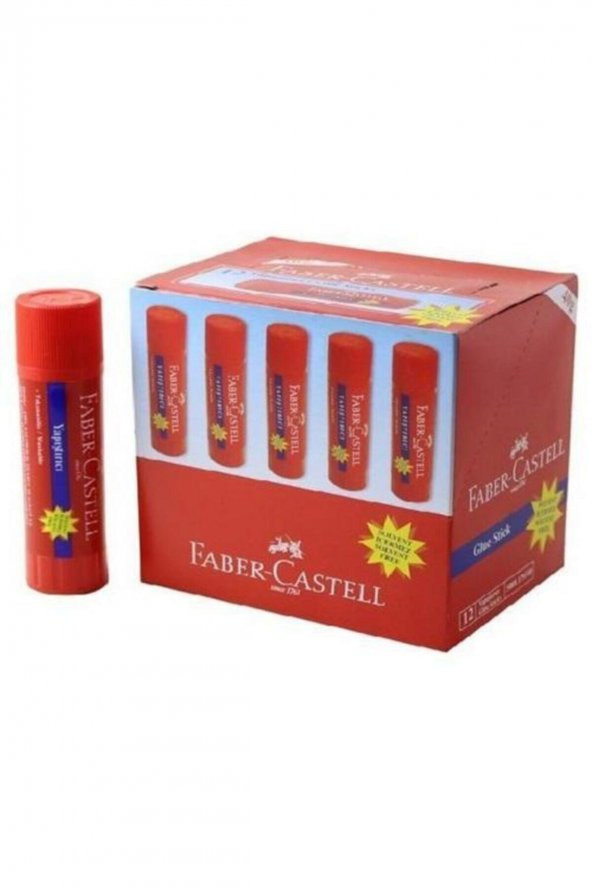 Faber-Castell Stick Yapıştırıcı 40 Gram 12Li (12 Li Paket)