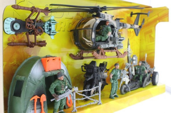 Çadırlı ve Aksesuarlı Askeri Oyun Seti - 3