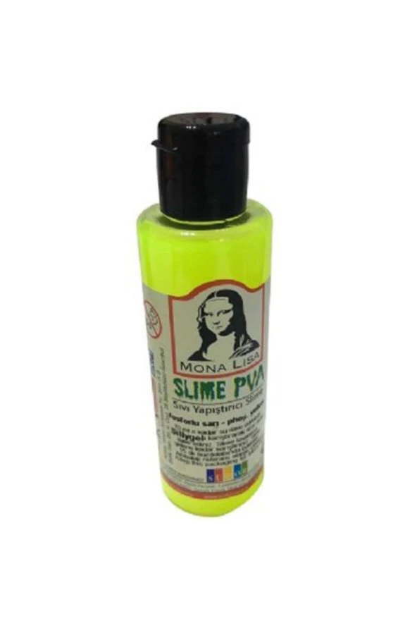 Monalisa Sıvı Yapıştırıcı Slime 70 ML Fosforlu Sarı SL01-11 (12 Li Paket)