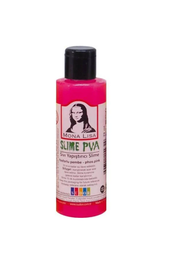 Südor Sıvı Yapıştırıcı Slime 70 Ml Fosforlu Pembe (12 Li Kutu)