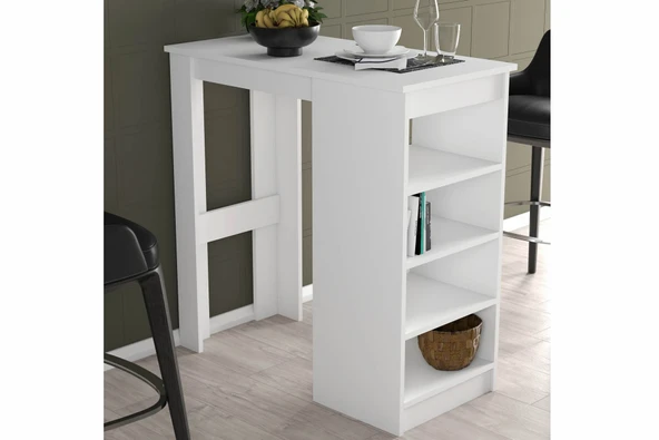 LENDA Malta Dekoratif Mutfak Masası - Beyaz