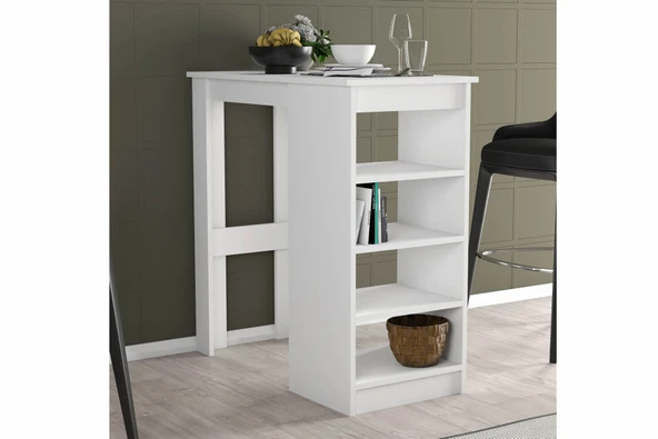 LENDA Malta Dekoratif Mutfak Masası - Beyaz - 2