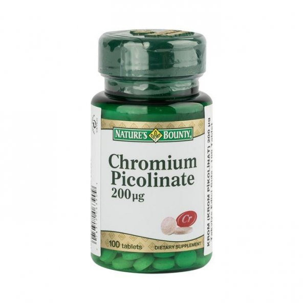 Natures Bounty Chromium Picolinate 200 ug 100 Tablet