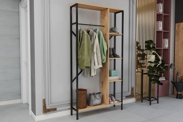 LENDA OYA METALLİ VESTİYER - Atlantik Çam