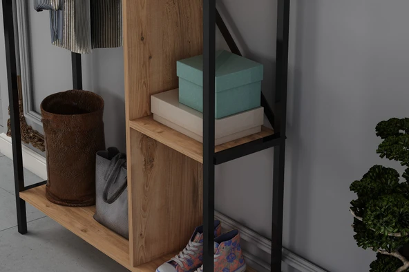 LENDA OYA METALLİ VESTİYER - Atlantik Çam - 3