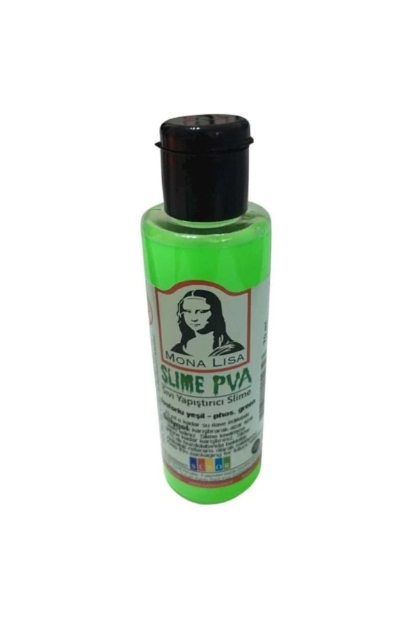 Monalisa Sıvı Yapıştırıcı Slime 70 ML Fosforlu Yeşil (12 Li Paket)