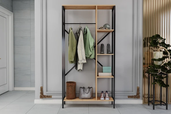 LENDA OYA METALLİ VESTİYER - Atlantik Çam - 2