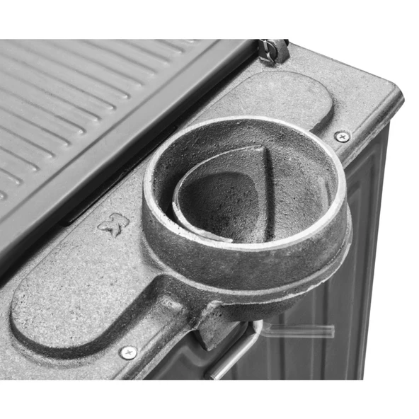 Mini Turbo Şömine Döküm Soba  Siyah  Erendemir - 6