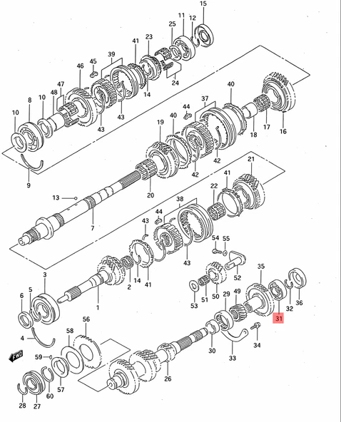 Suzuki Samurai 1.3 90-01 Grup Uc Rulmanı Bilyası - Resim 4