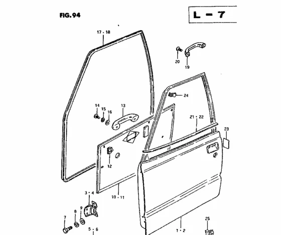 Suzuki Alto Maruti Ön Kapı Sağ Fitili ürün görseli 1