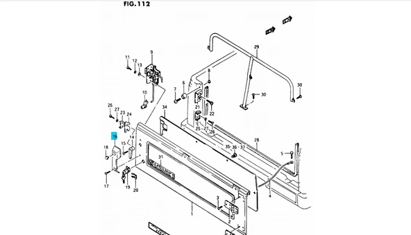 KAPAK,ARKA KAPI TUTAMAĞI - Resim 2