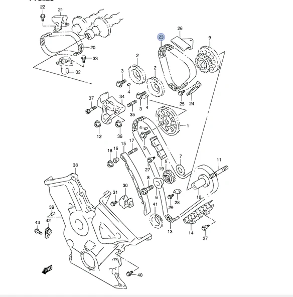 Suzuki Vitara V6 Grand Vitara Eksntrik Zinciri 2. Nolu SOL - Resim 6