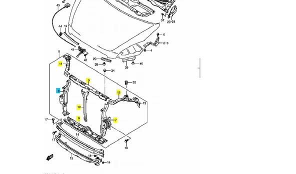 Suzuki Splash ÖN Panel Yan Parça Sağ - Resim 2