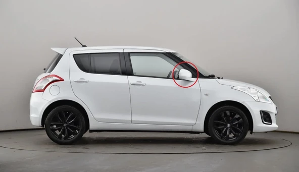 Suzuki Swift 12-17 SAĞ YAN AYNA KAPAK (BEYAZ) - Resim 2