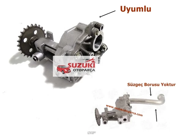 Suzuki Grand Vitara 1.9 F9Q 06-12 Yağ Pompası Borusuz