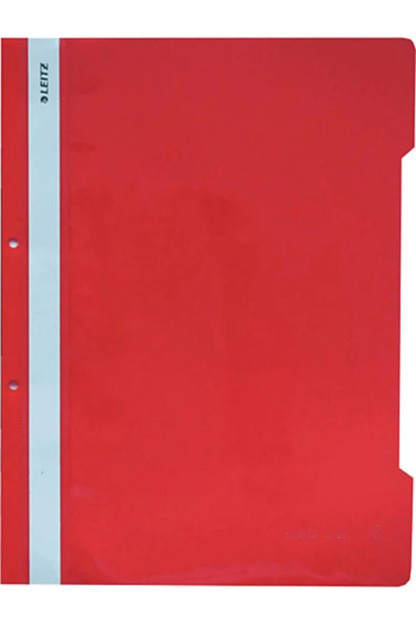 Leitz Telli Dosya Plastik Kırmızı L-4189 (50 Li Paket)