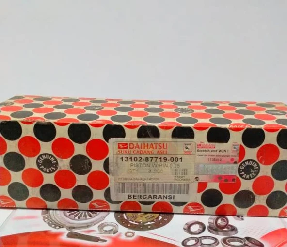 Daihatsu Hi-Jet Piston 0.25 76.25mm 3cly Orjinal