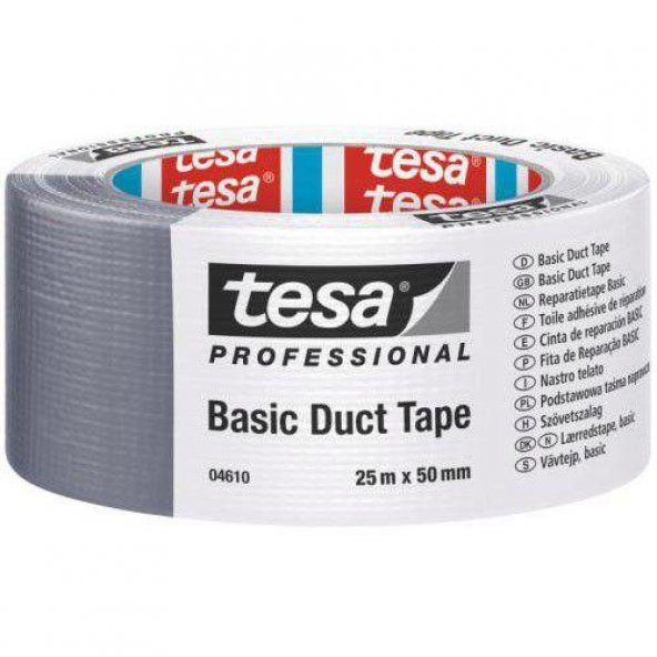 Tesa Tamir Bandı Basic Duck Siyah 50x50 04610-00004-00