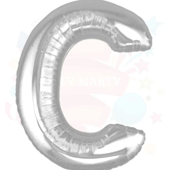 Nedi Balon Folyo 40 Harf Gümüş C 00847 - Resim 3