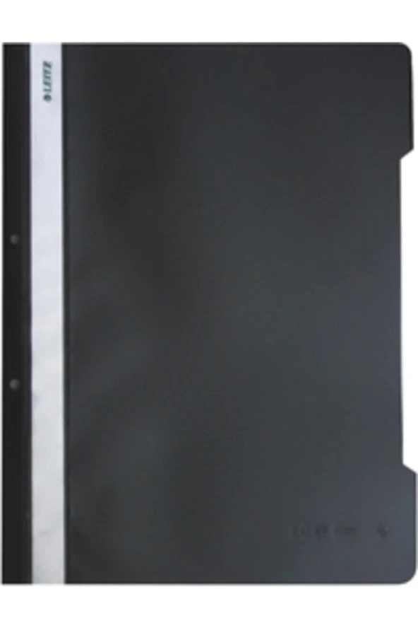 Leitz Telli Dosya Plastik Siyah L-4189 (50 Li Paket)