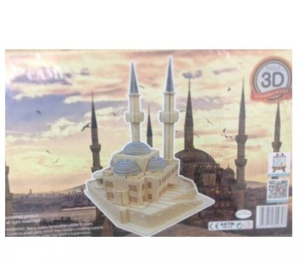 3D Ahşap Cami Maketi 261 - 2