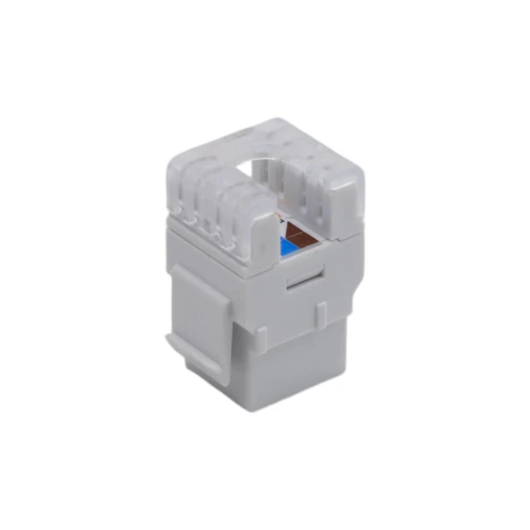 HCS J6E-00874 KORUMALI CAT6 KEYSTONE JACK BEYAZ (10'LU PAKET ) - 4